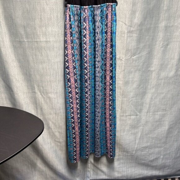 🏴 Pink Rose Black and Blue Spaghetti Strap Sundress size medium NWT - Picture 7 of 8